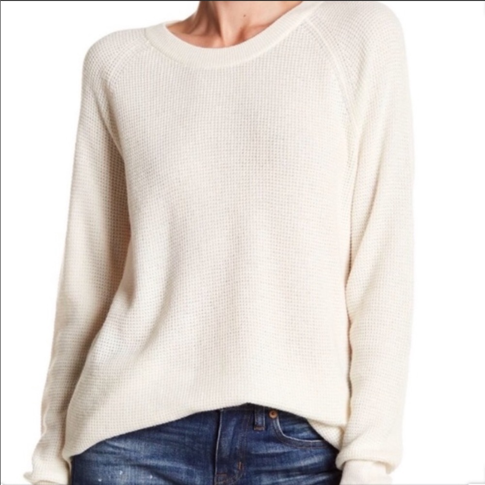 Madewell Waffle Knit Pullover Sweater